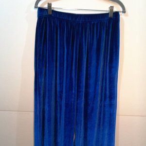 velour stretch pants